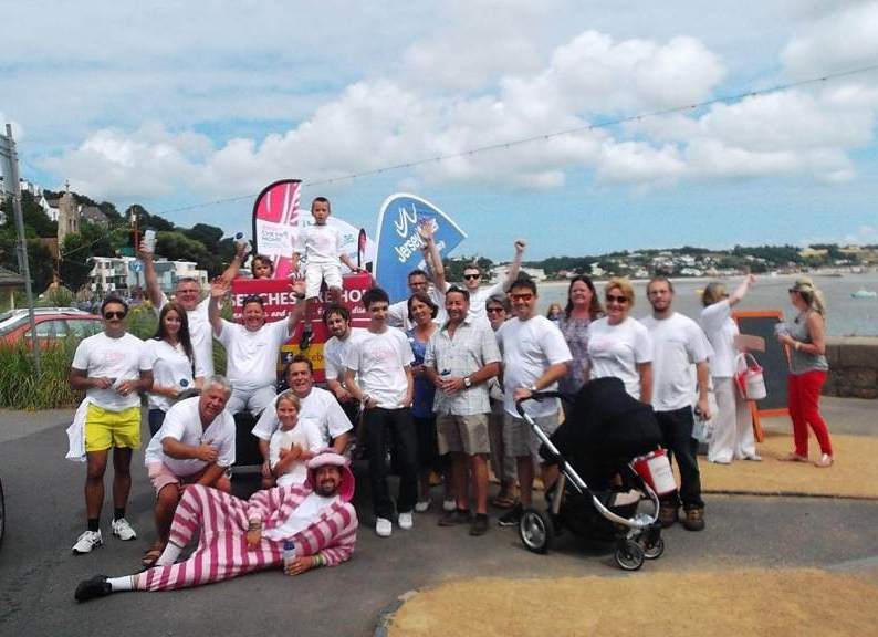 Finish line of the "Big Butt " push challenge 2013 